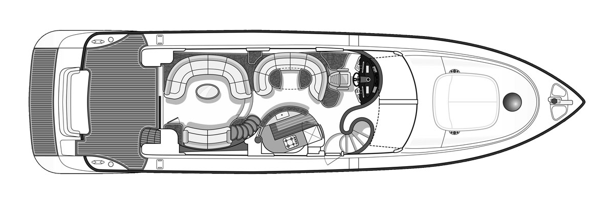 Azimut 68E Main Deck